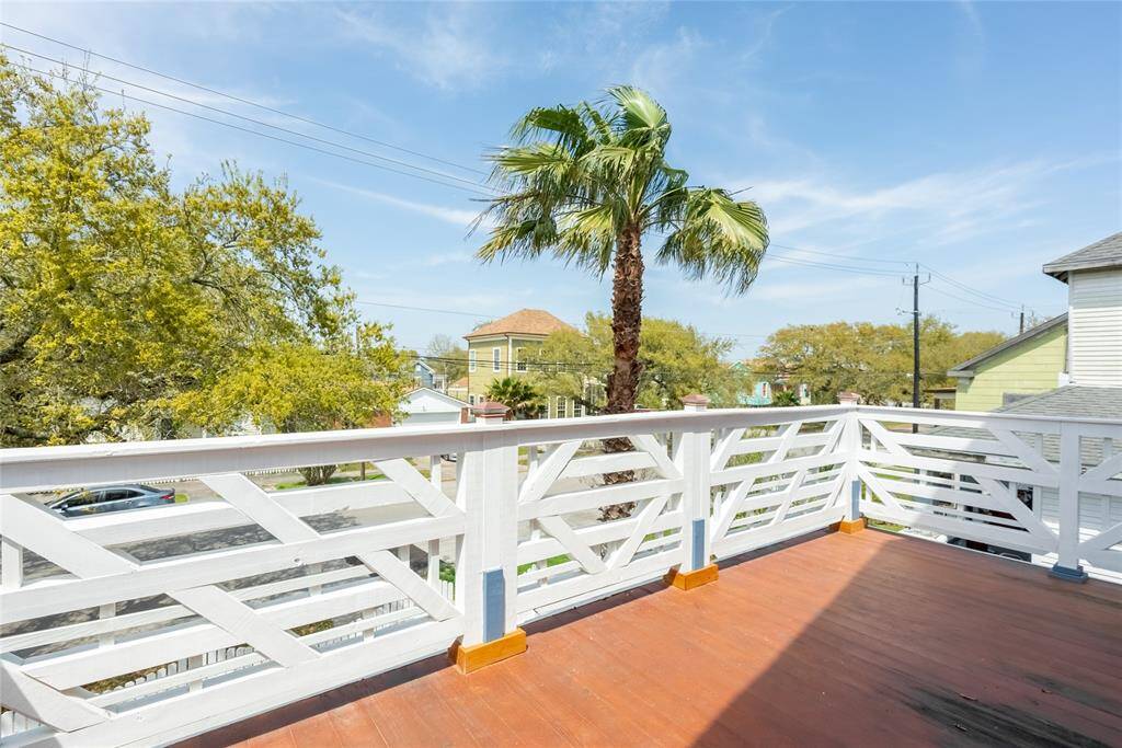 Enjoy the views from the upstairs balcony!