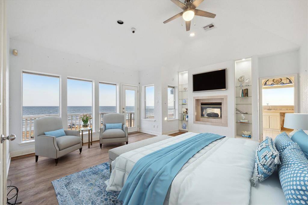 Virtually staged room
