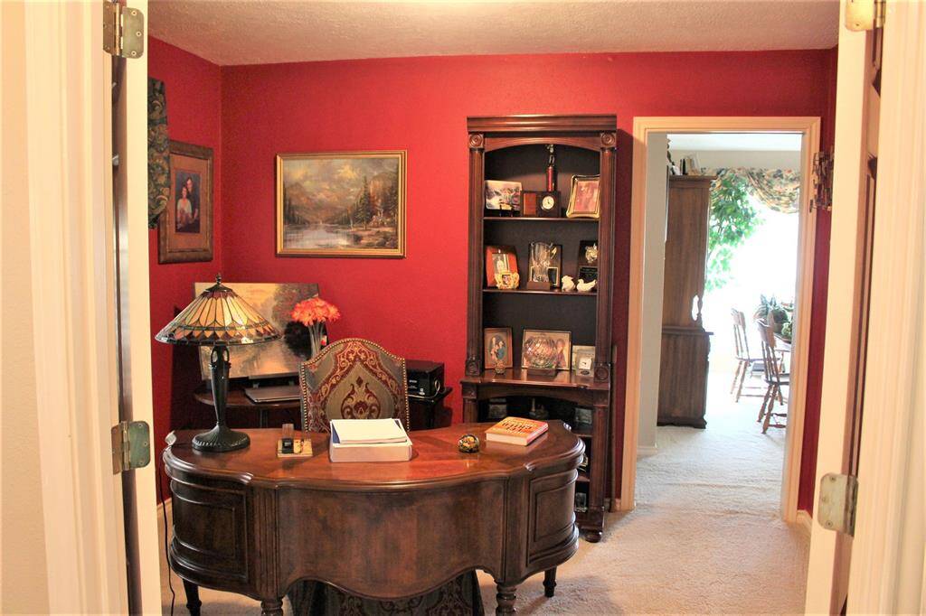 Bedroom/Office opens in to guest hall way, across from dinning room and guest bath.