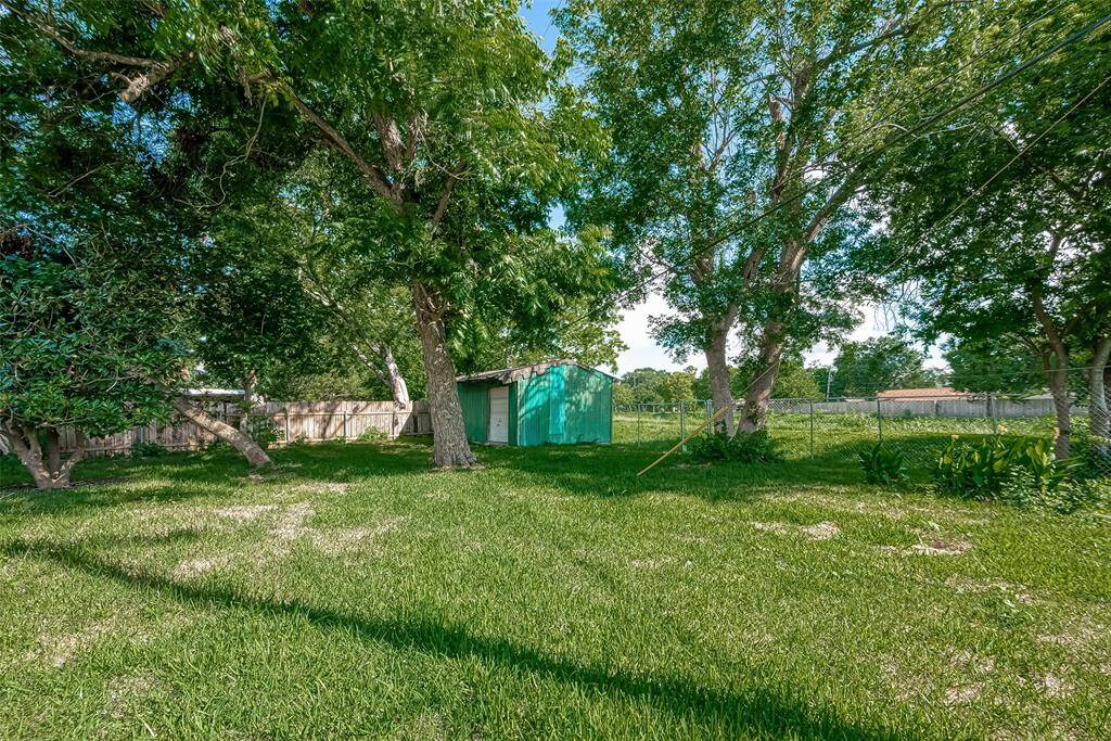 PLENTY OF SPACE FOR KIDS AND PETS TO PLAY. THE YARD IS FENCED.
