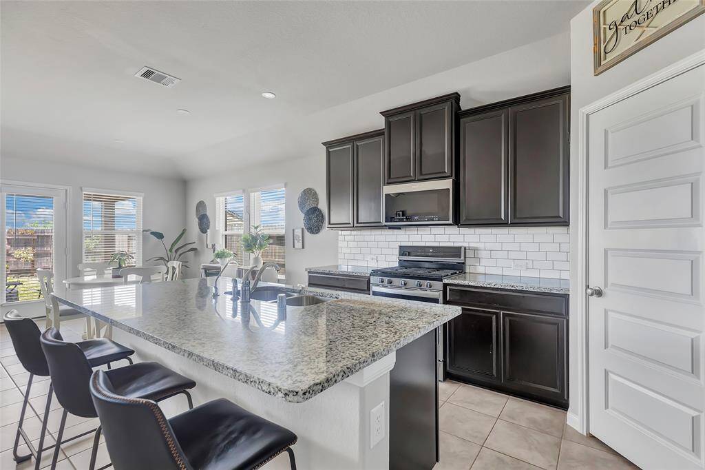 Kitchen with island.