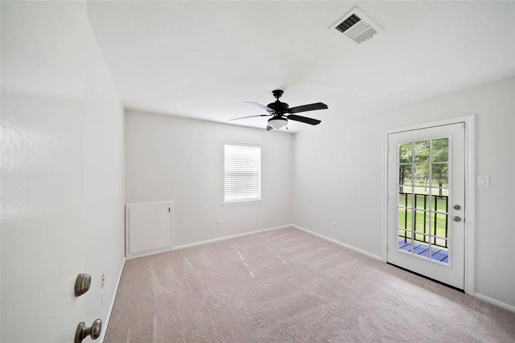 Upstairs bedroom with access to terrace