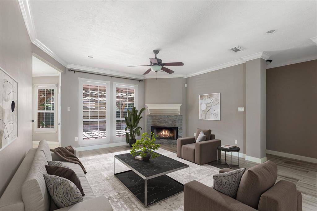 Virtually staged living room to show you how beautiful it can be.
