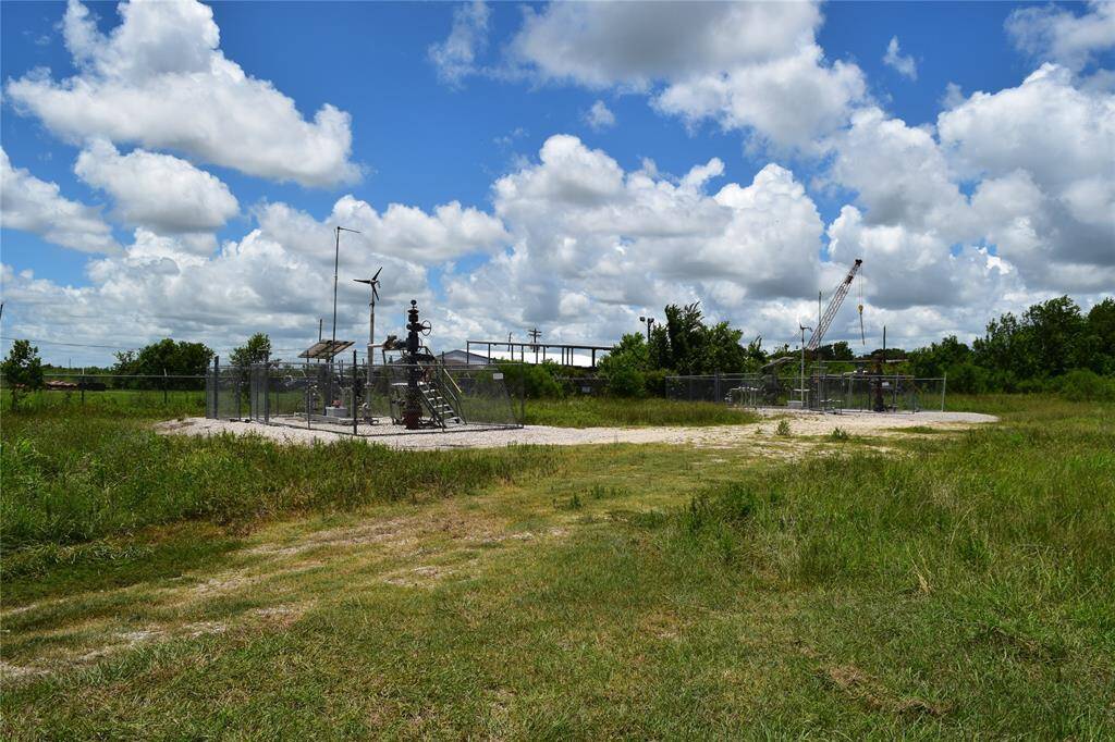 View of the pumps facing the back of the property