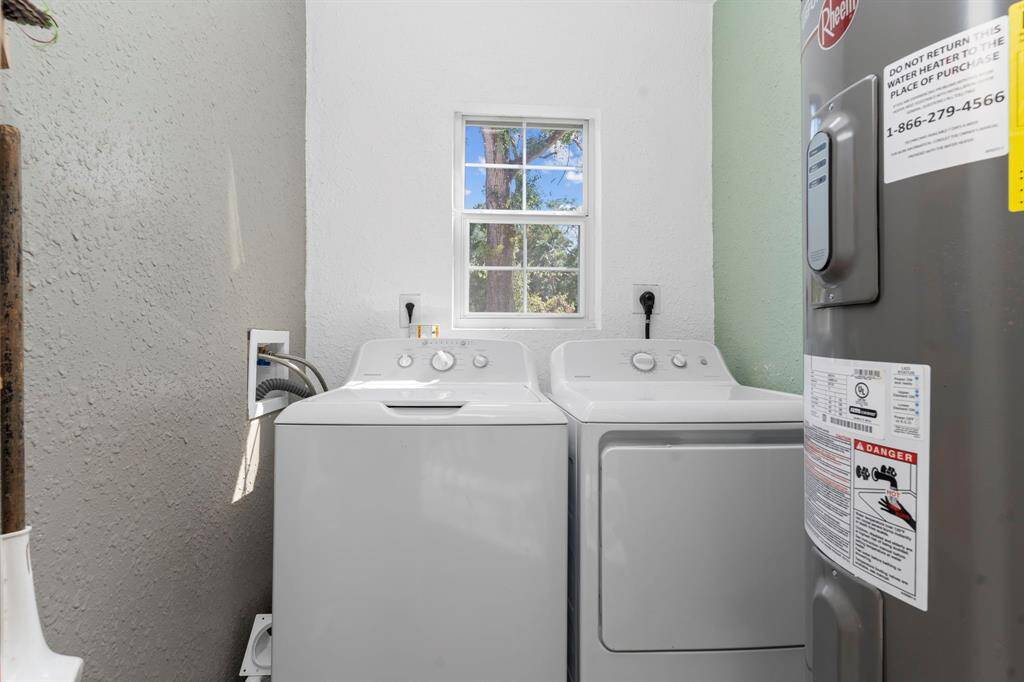 Laundry Room is inside the home!