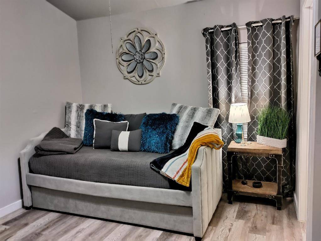 Studio -Twin XL bed with trundle,  Also, there is a water view from this window.