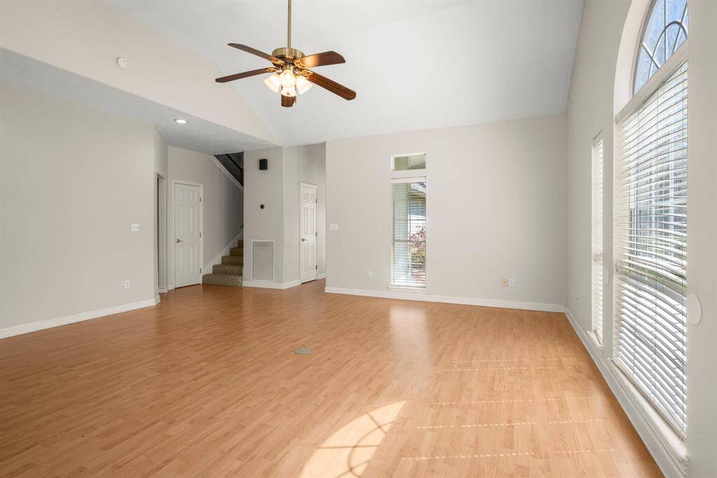 This home was designed to take advantage of the natural light with lots of windows and airy, high ceilings.