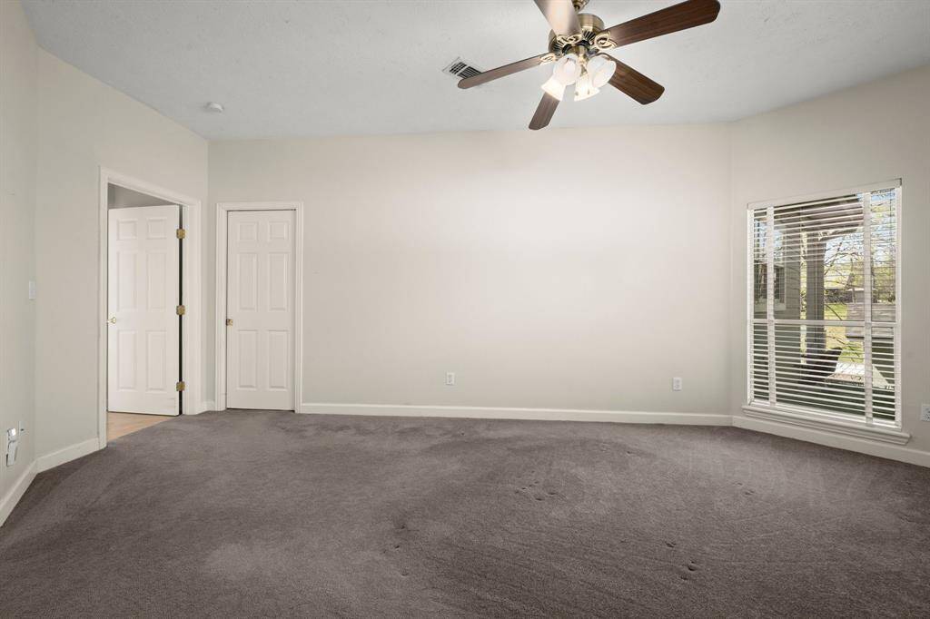 Retreat to primary bedroom with stunning cove view and spa-like ensuite bath and a walk-in closet.