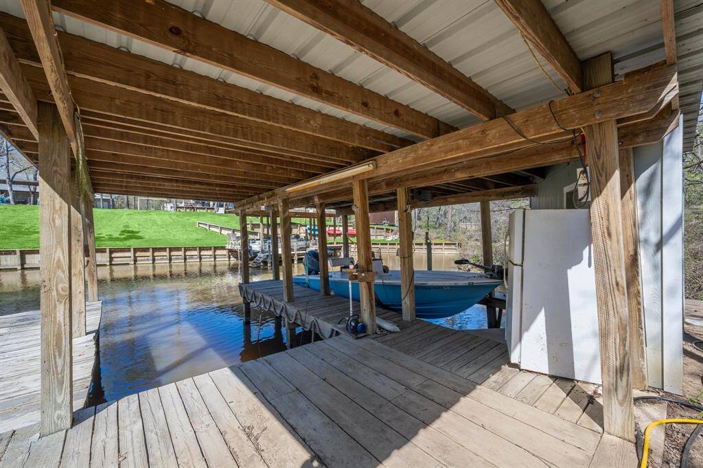 Enjoy direct access to the lake with your own private dock and boat house.