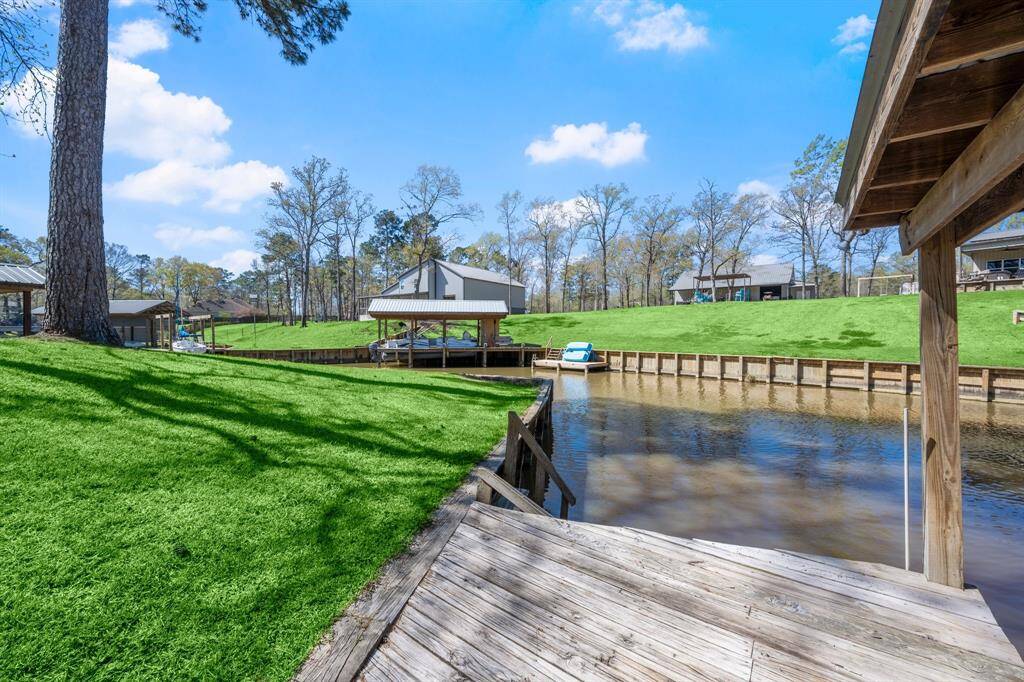 Cove is scenic and offers some protection from the wave action of the open lake.