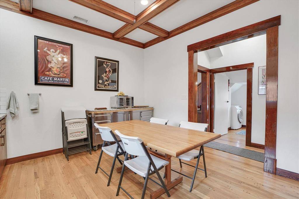 All wood flooring in the house is 3/4 inch with a 3/4 inch sub-floor.