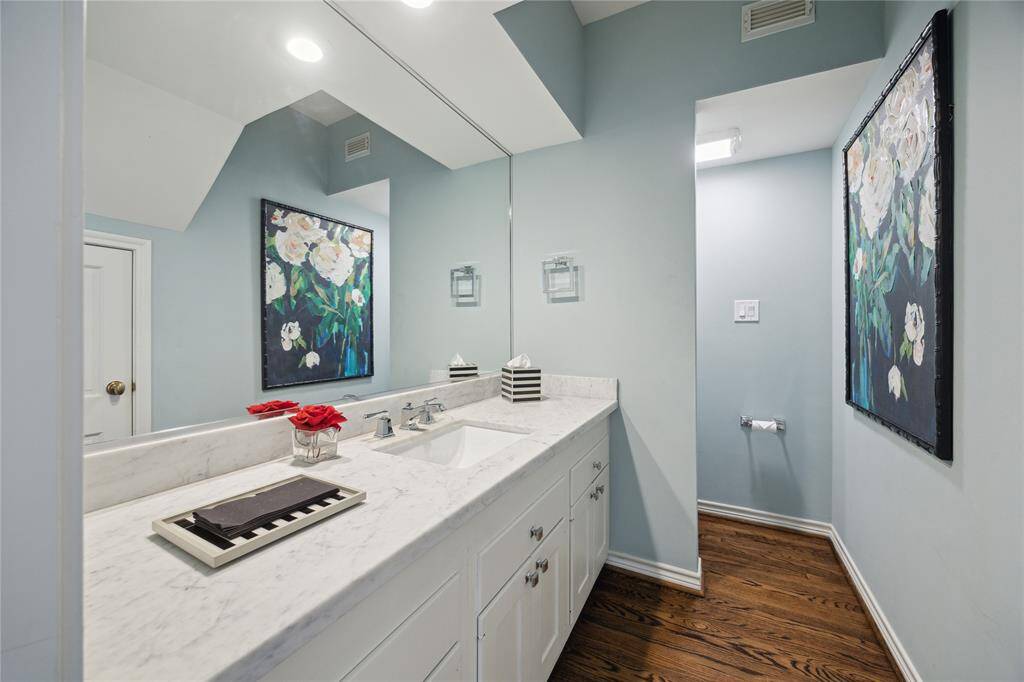 Downstairs powder room