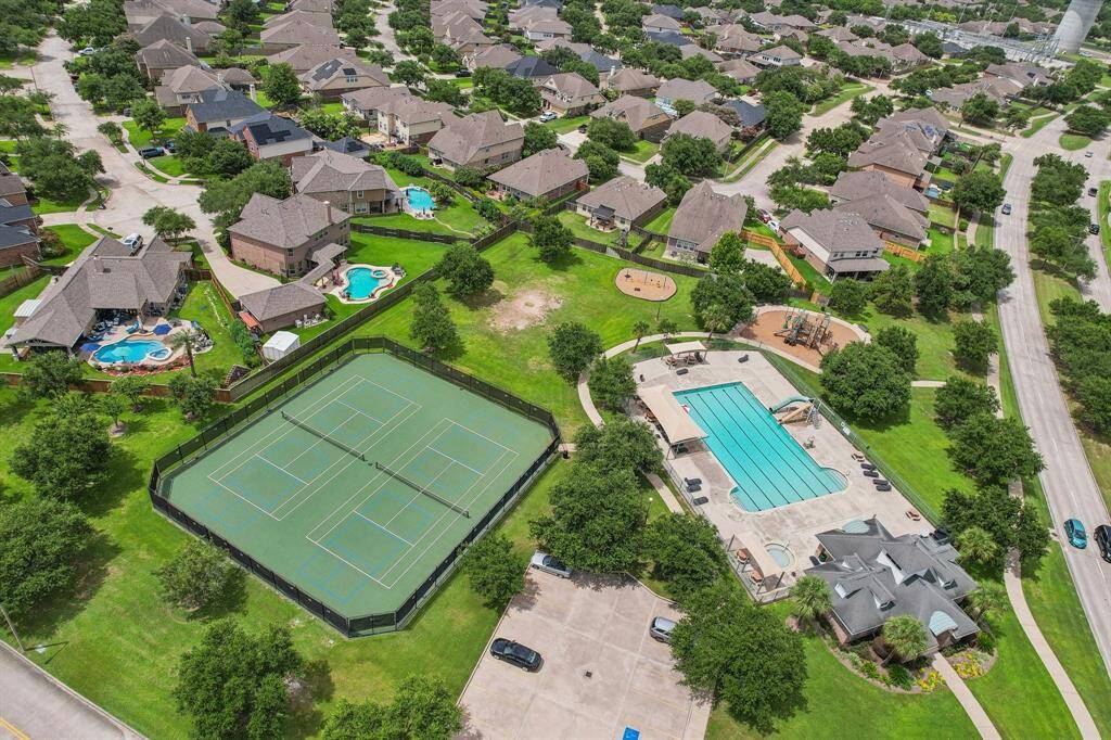 Community pool and tennis court.