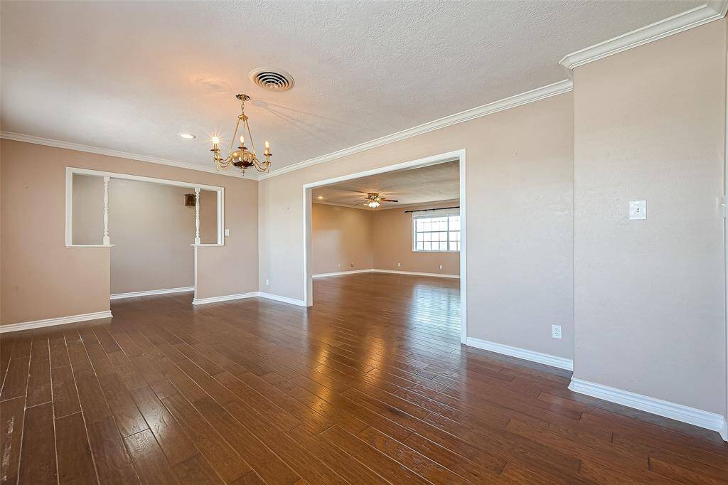 Formal dining room open to living room