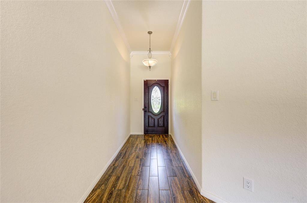 Well-lit entry hallway leading to a welcoming interior space.