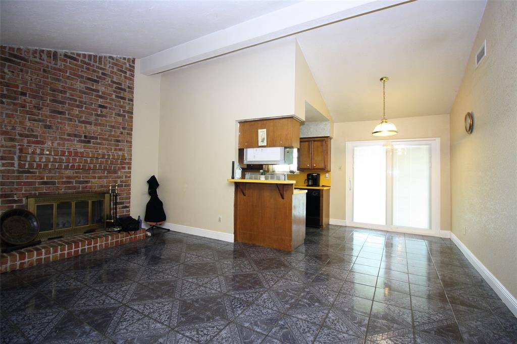 Living area and dining