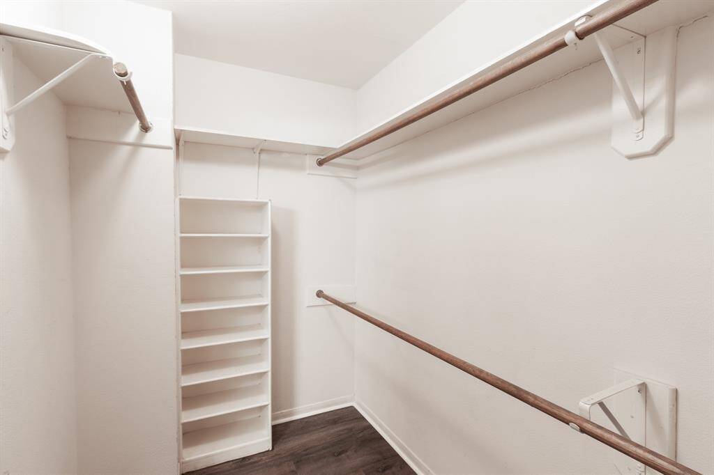Primary closet