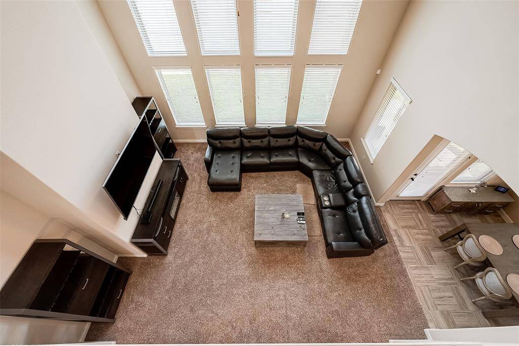 View of living and dining spaces