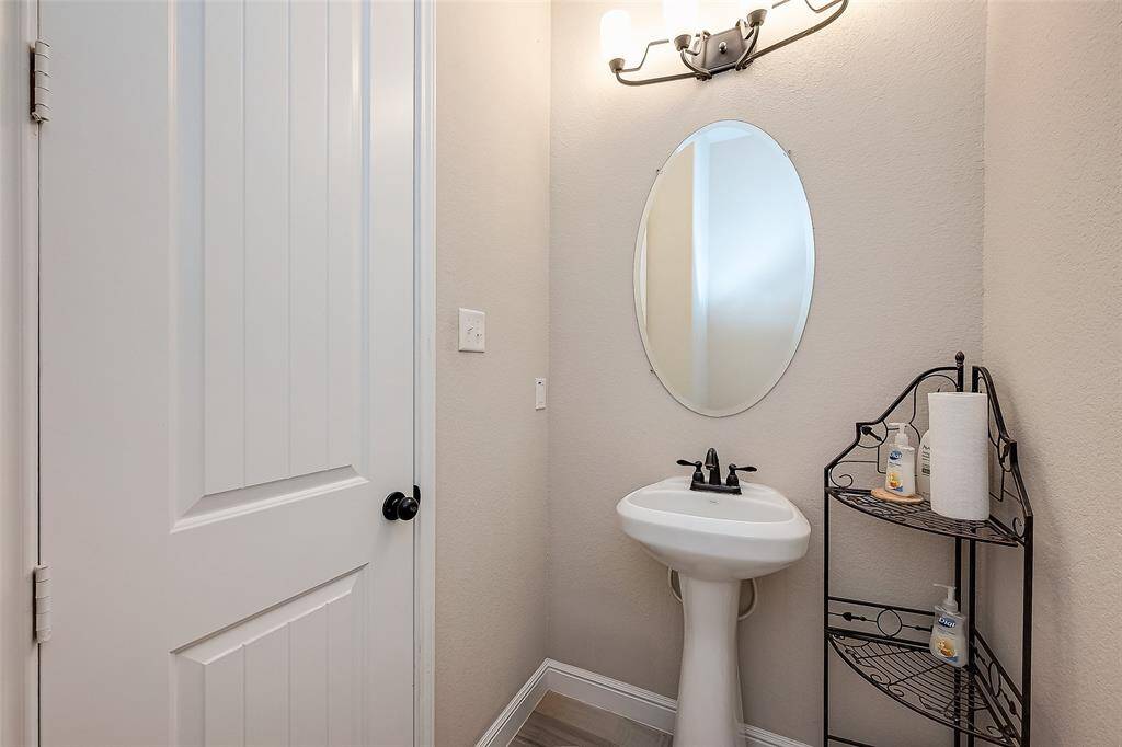 First floor half bath