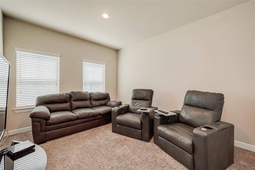 Upstairs media room