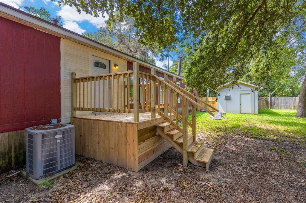 Newly built back porch
