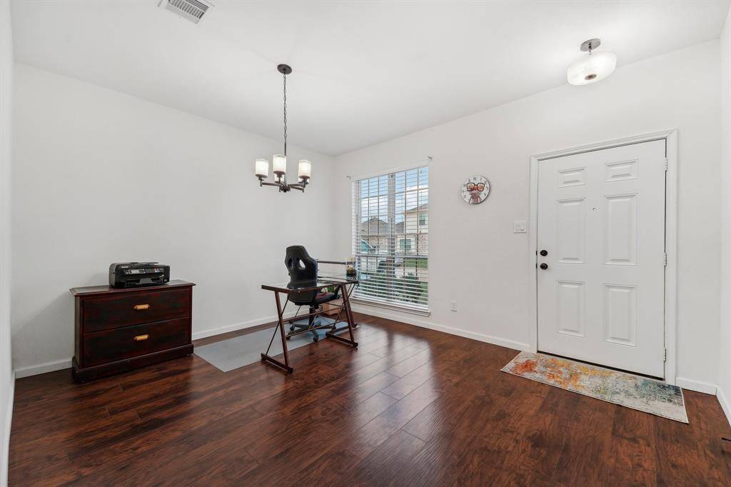 Entry - Formal dining currently being used as office