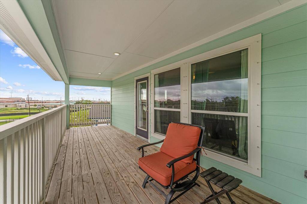 Private balcony offering stunning water views.