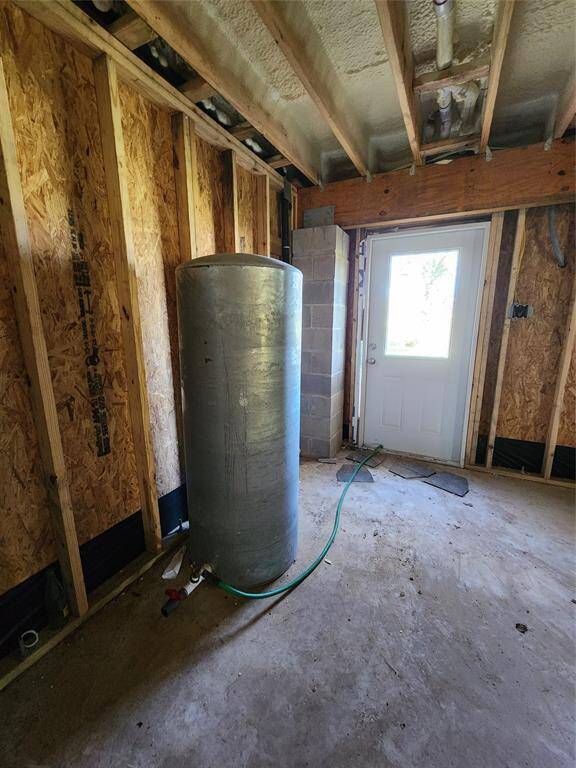 bottom of the house
