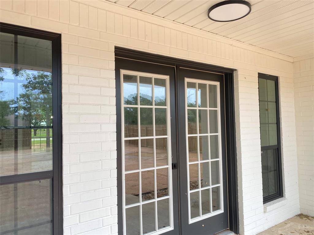 Covered back patio