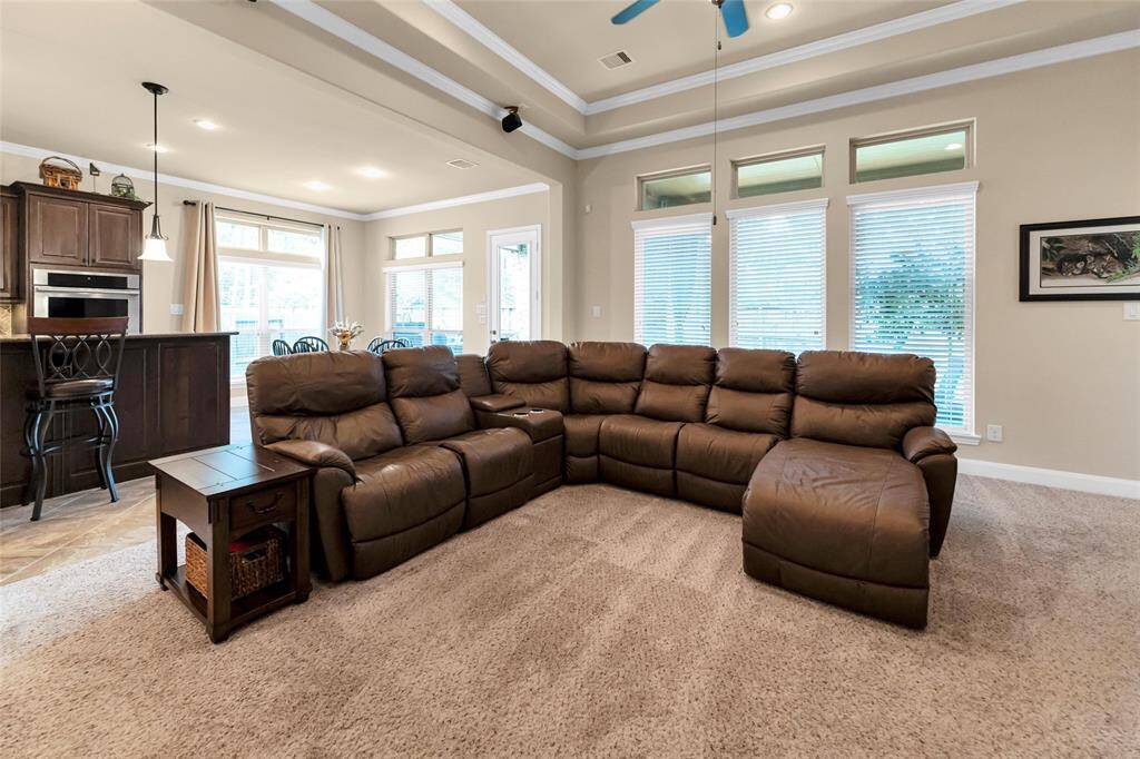 Another view of the family room. The sectional is for sale