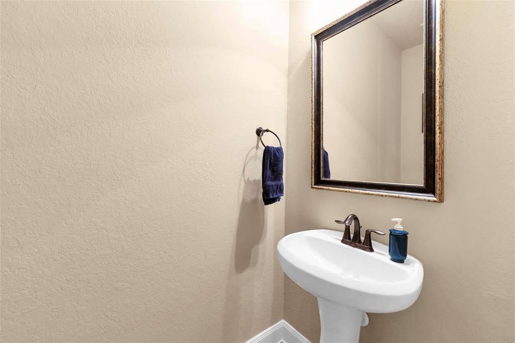 Downstairs powder room