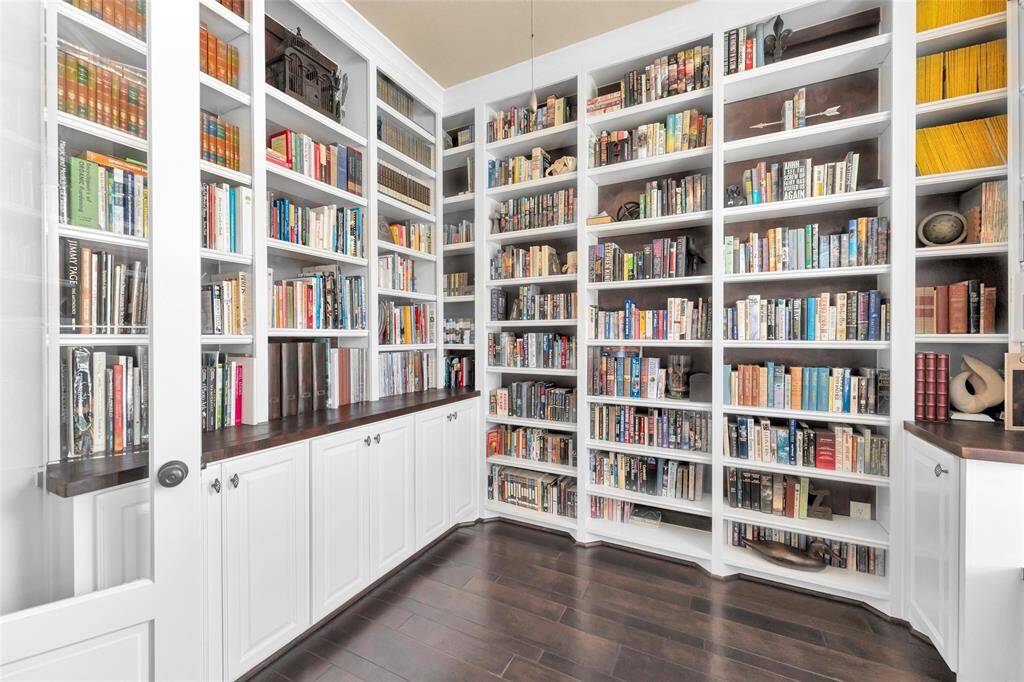 Custom cabinets built in the study