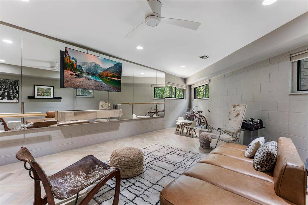 Home gym, second study or coveted game/media room, this well designed flex space not only adds value to the home but functional square footage!