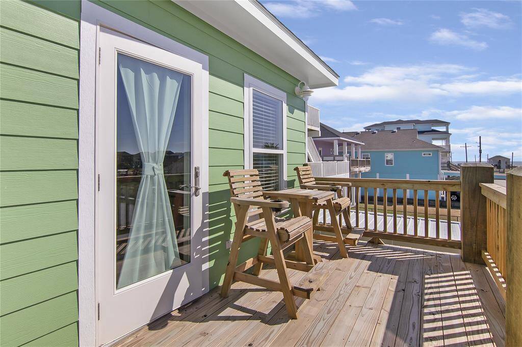 Spectacular views of the water from the back balcony.