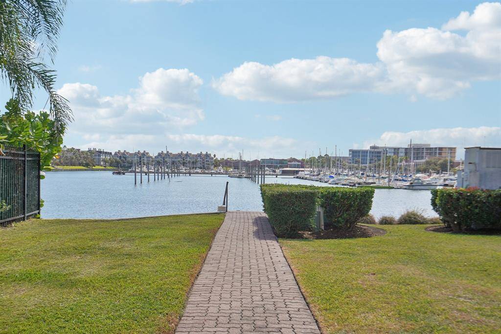 A short walk to the marina