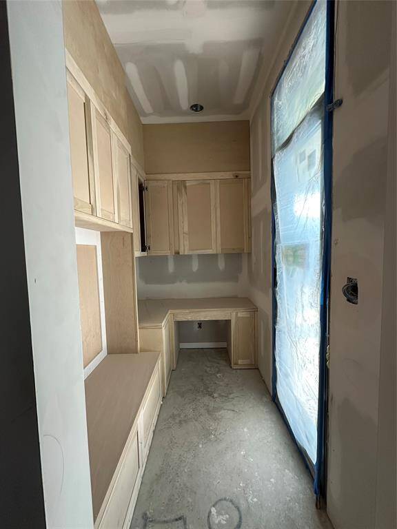 Current stage - 2/1/25Vest. Room with exit door leading to the Porte-cochere