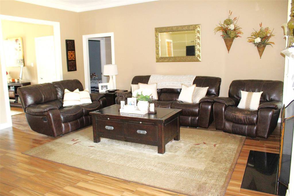 Living area centrally located in this split floor plan.