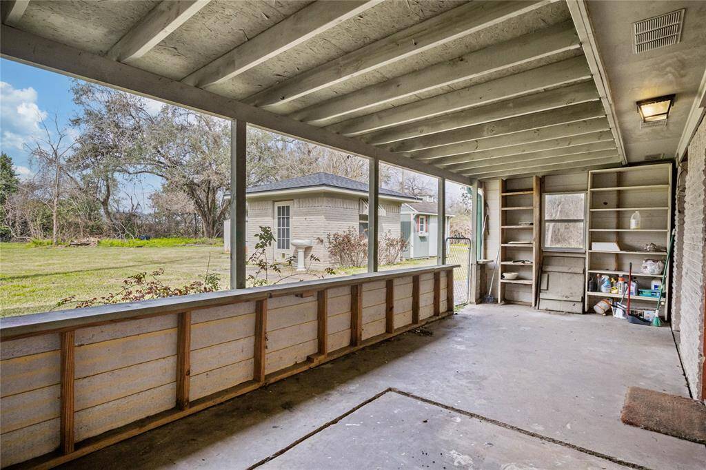 Back Porch view to yard