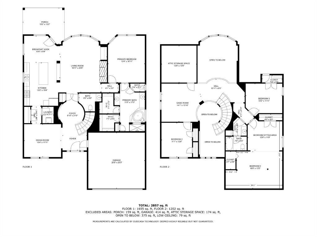 The floorplan and room dimensions were provided by CubiCasa are for informational purposes only and should be verified for accuracy and not considered reliable.