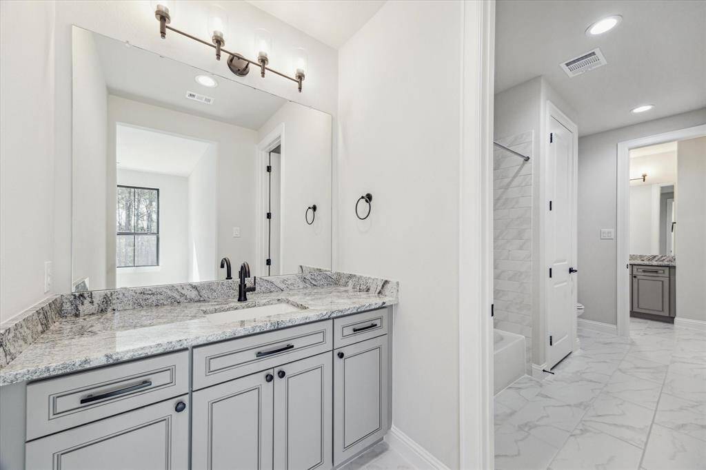 Hollywood Bath - each Secondary Bedroom has private vanity space
