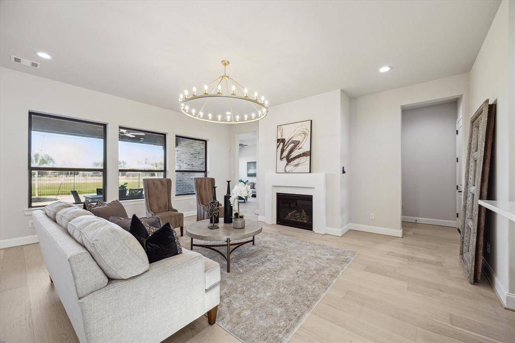 Living Area with Fireplace