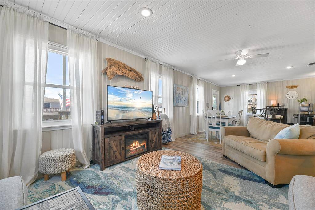 The fire place will be so nice to cozy up around in the winter months.