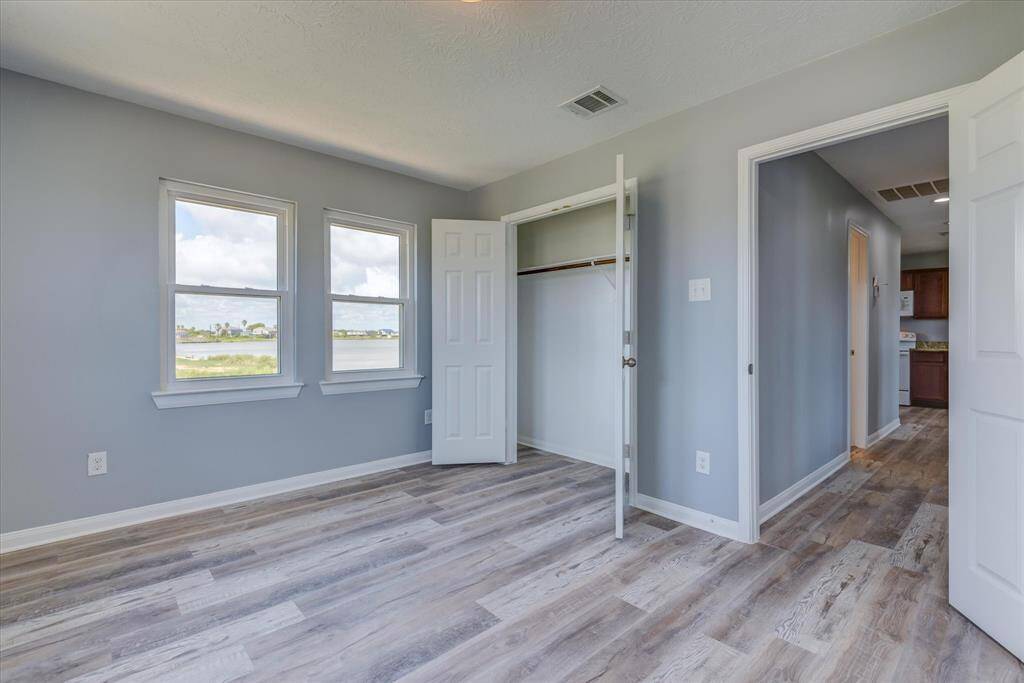 Bedroom with large closet.