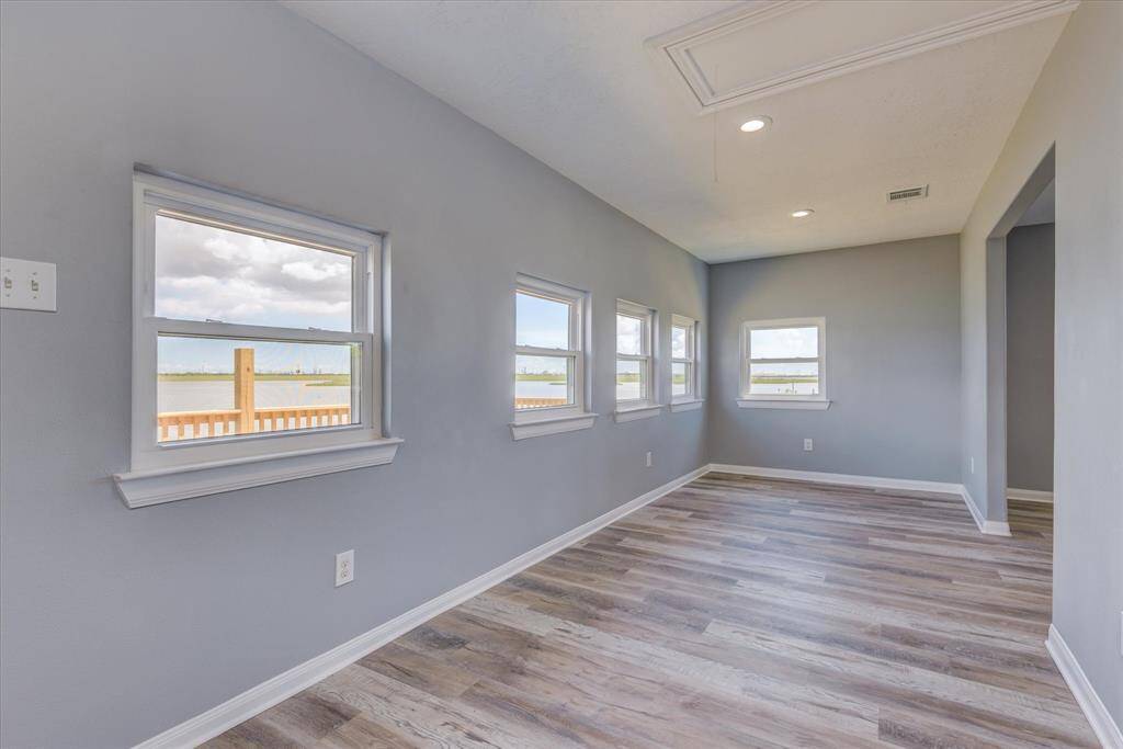 Enclosed porch area.