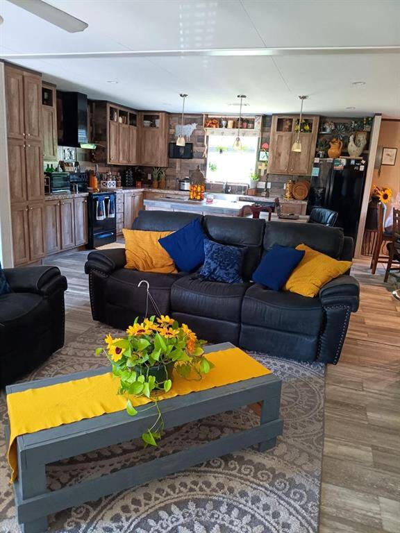 View From Living Room to Kitchen