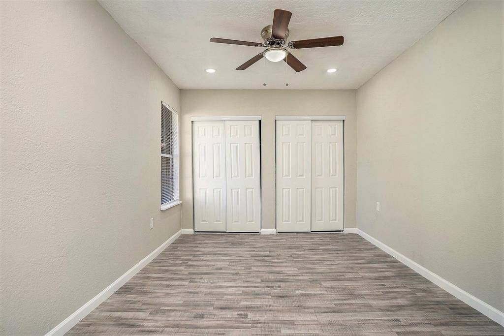 Two spacious closed in the master bedroom.