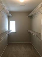 Primary closet
