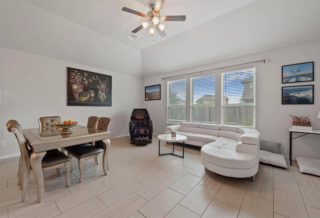 This is a family room that is also being used as a breakfast room, yes it is that big.