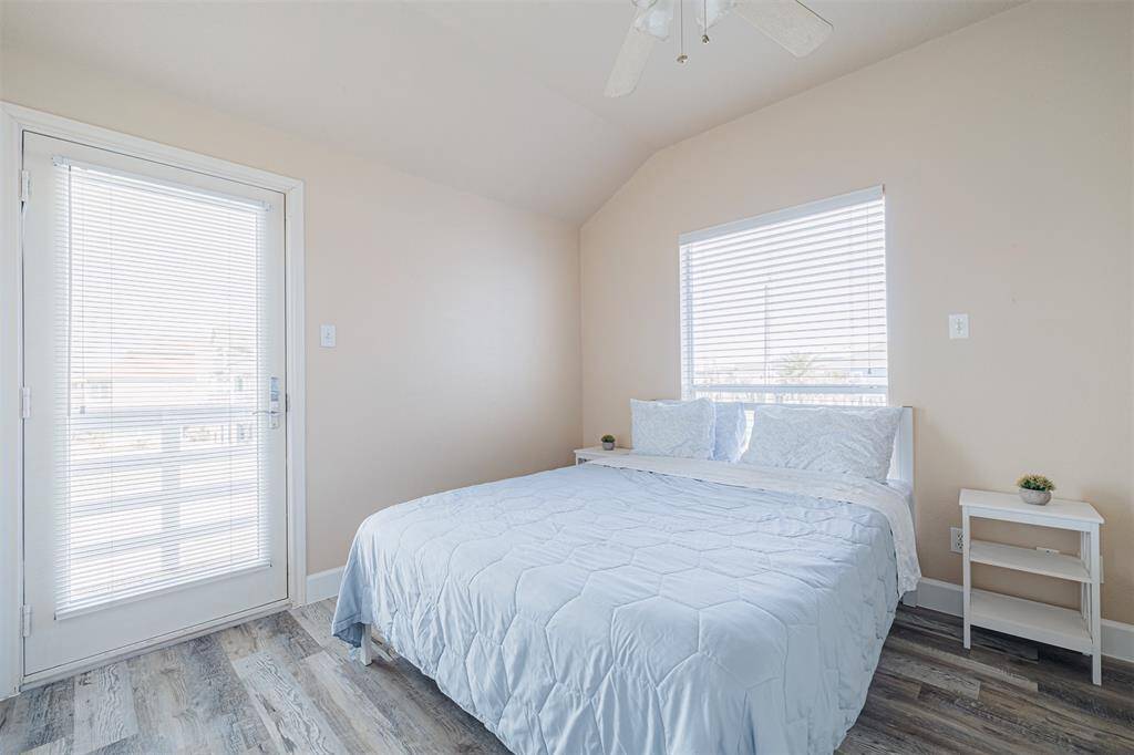 The second guest bedroom. These two rooms share a bathroom in a hallway, and are connected by a balcony.