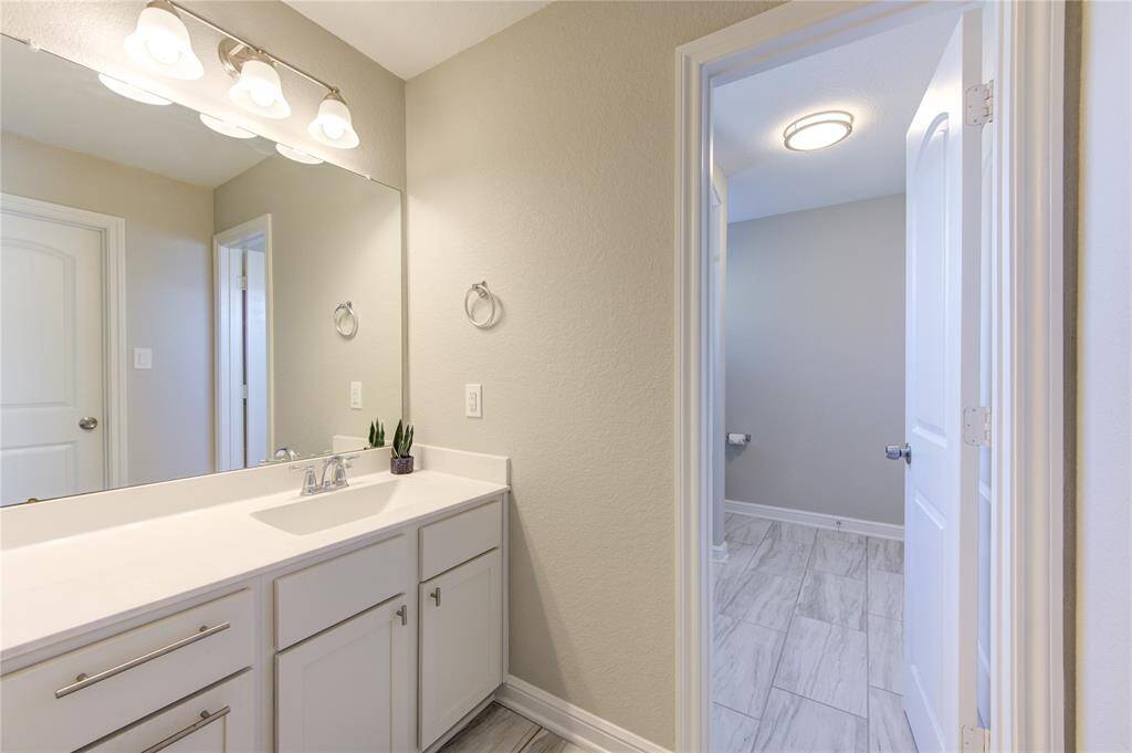 Jack & Jill bathroom - vanity 1
